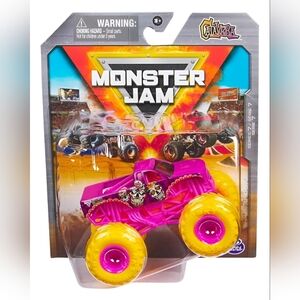 Monster Truck - Pink with Yellow Wheels
